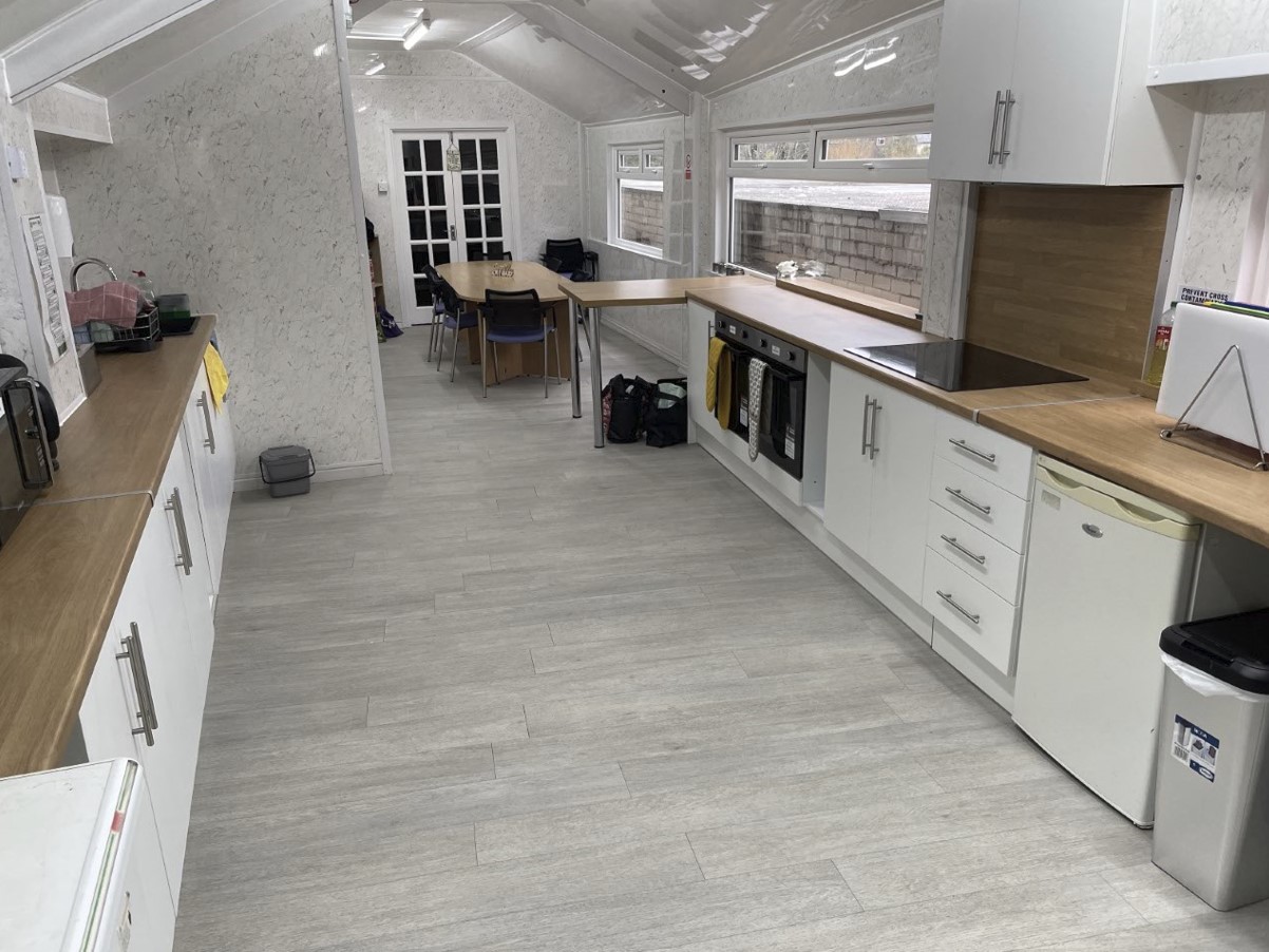 The fully fitted community kitchen at the Community Hub