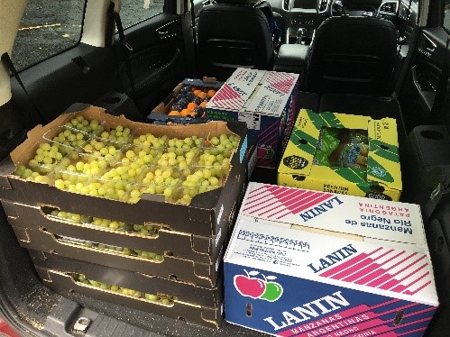 Breakfast provision parcels prepared for delivery to children