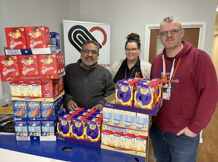 Easter eggs gathered for the 2022 Easter Smile campaign